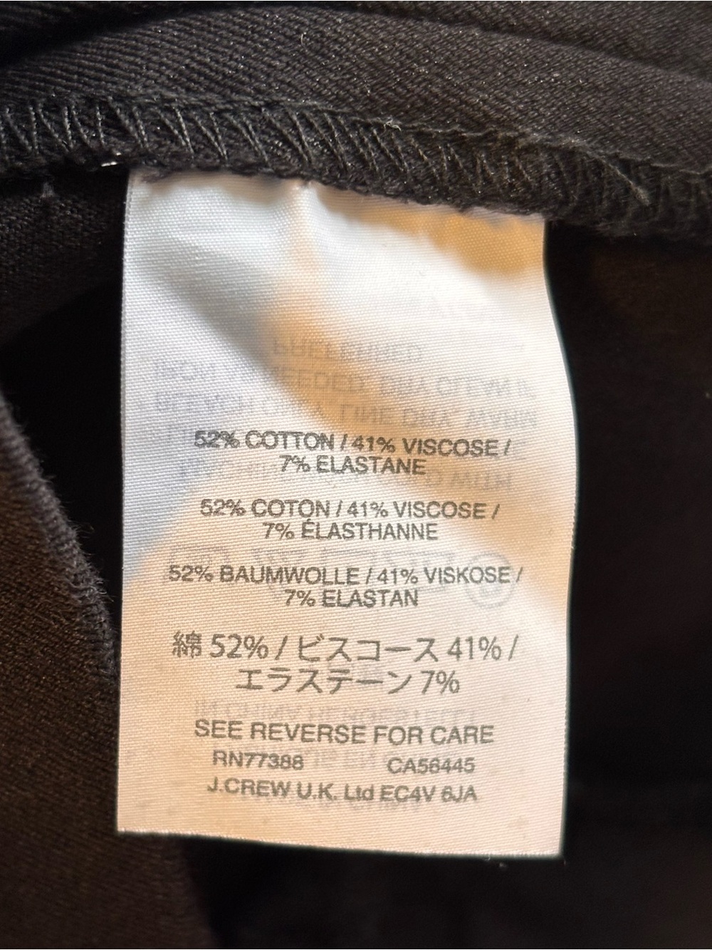 J. Crew Martie Black Cropped Pants Women’s Size 6 - Picture 6 of 12